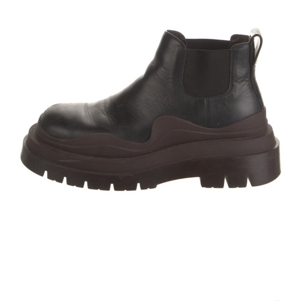 Bottega Veneta Black Tire Chelsea Boots
